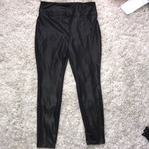Faux leather leggings